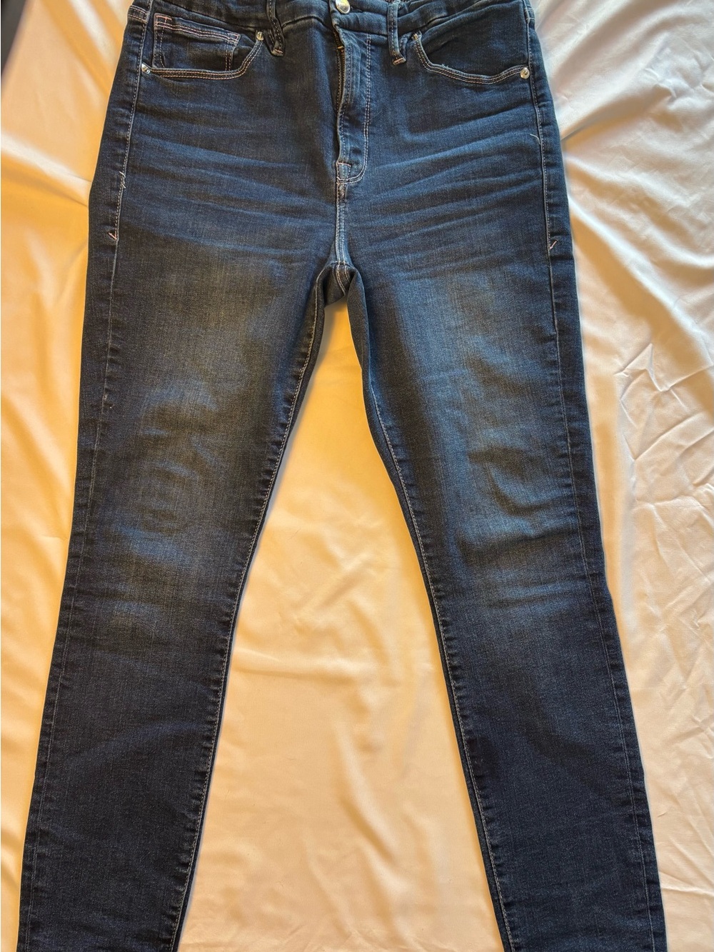 Good American Indigo Stretch High Rise Skinny Jeans